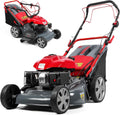 3 in 1 Gas Lawn Mower Self Propelled,173cc OHV Engine with Air Cooling, 20' Steel Deck,8-Level Height Adjustment, 60L Grass Catcher, Foldable Design for Yard Patio Lawn Red (US Fast Arrival
