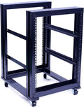 15U 4 Post Open Frame 19inch Server/Audio Steel Rack 31inch Deep Aluminum UL Certified