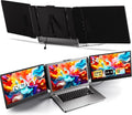ROYY Laptop Screen Extender Double Monitor - 14' 1080P Portable Monitor FHD Attachment Extra Screen Compatible with Windows Mac Dex Chrome Travel Work Fits 13-17' Laptops