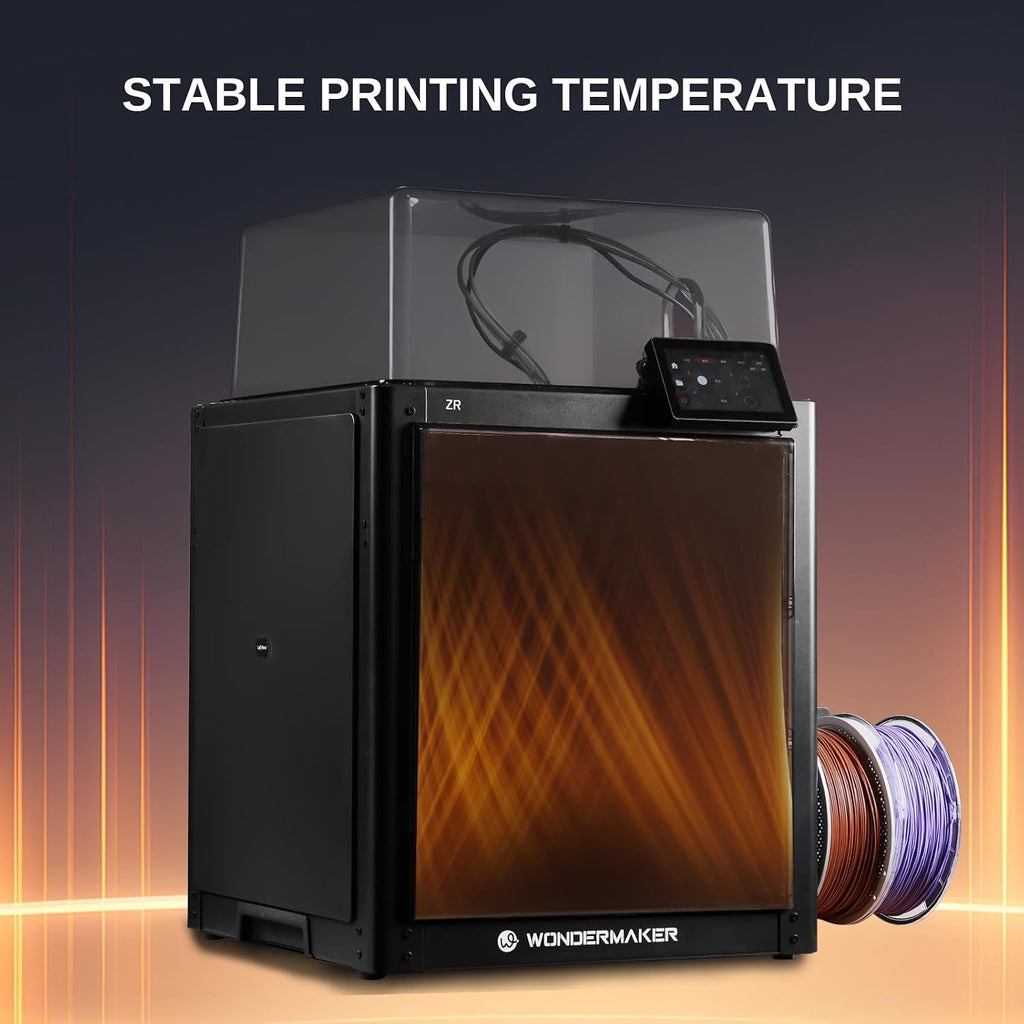 SainSmart x WonderMaker ZR 3D Printer Enclosure Kit, Safer, Quieter Cover with Built-in Air Filtration, Stable Temperature for High-Performance Filaments Like ABS, ASA, PETG-CF