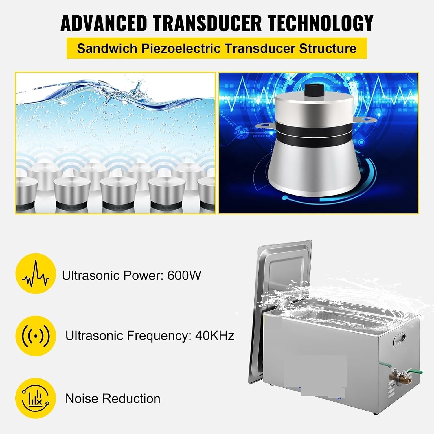 for Glasses, 3L Ultrasonic Cleaner Lave-Dishes Portable Washing Machine Ultrasound Home Clean Appliances,Jewelry Cleaning
