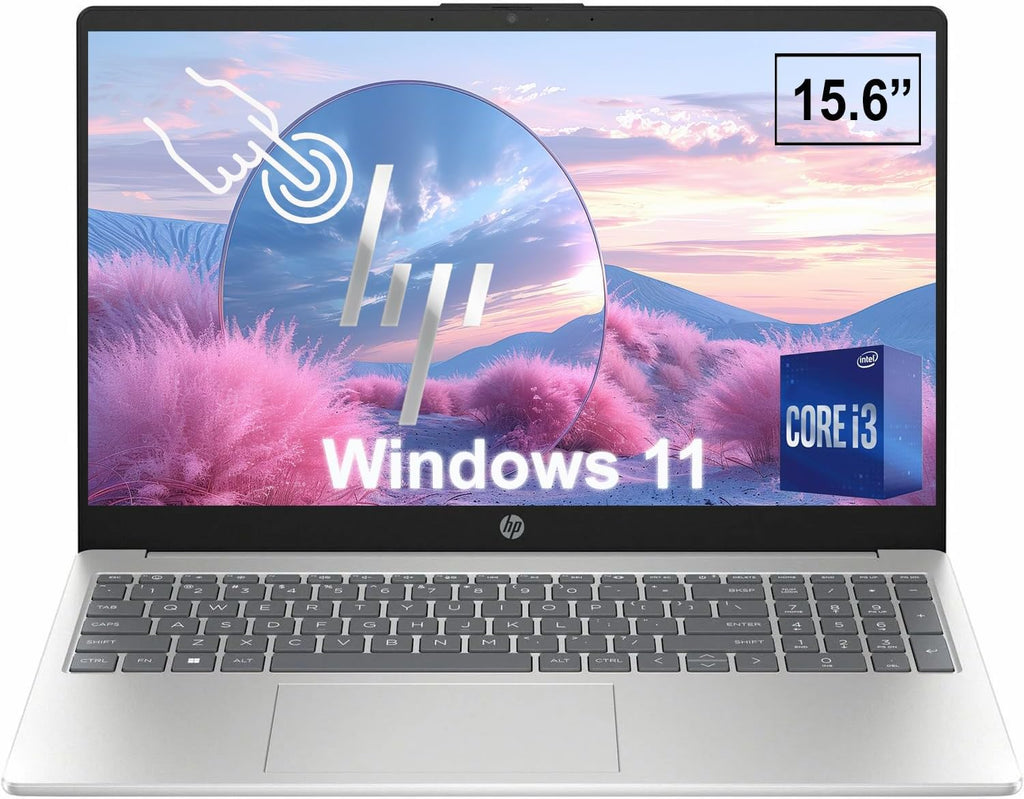 HP 15.6 Inch Touchscreen Student & Business Laptop Computer | Intel 6-Core i3-1215U | 32GB RAM, 1TB SSD | Intel UHD Graphics | WiFi 6 | 10HR Battery | Windows 11 | True Vision HD Camera