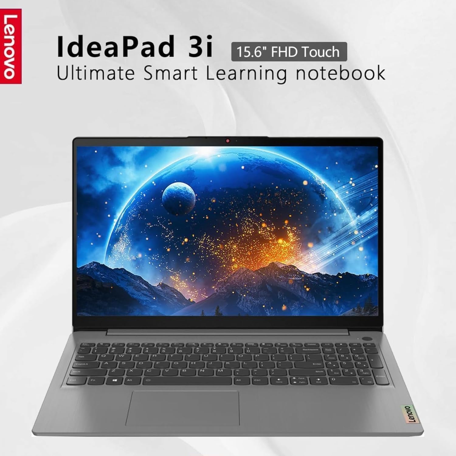 Lenovo Touchscreen Laptop with Office 365 for The Web - 16GB RAM - 256GB SSD - Intel Core i3 Processor - 15.6' FHD - Bluetooth - Webcam - IdeaPad 3i - Windows 11 no Mouse