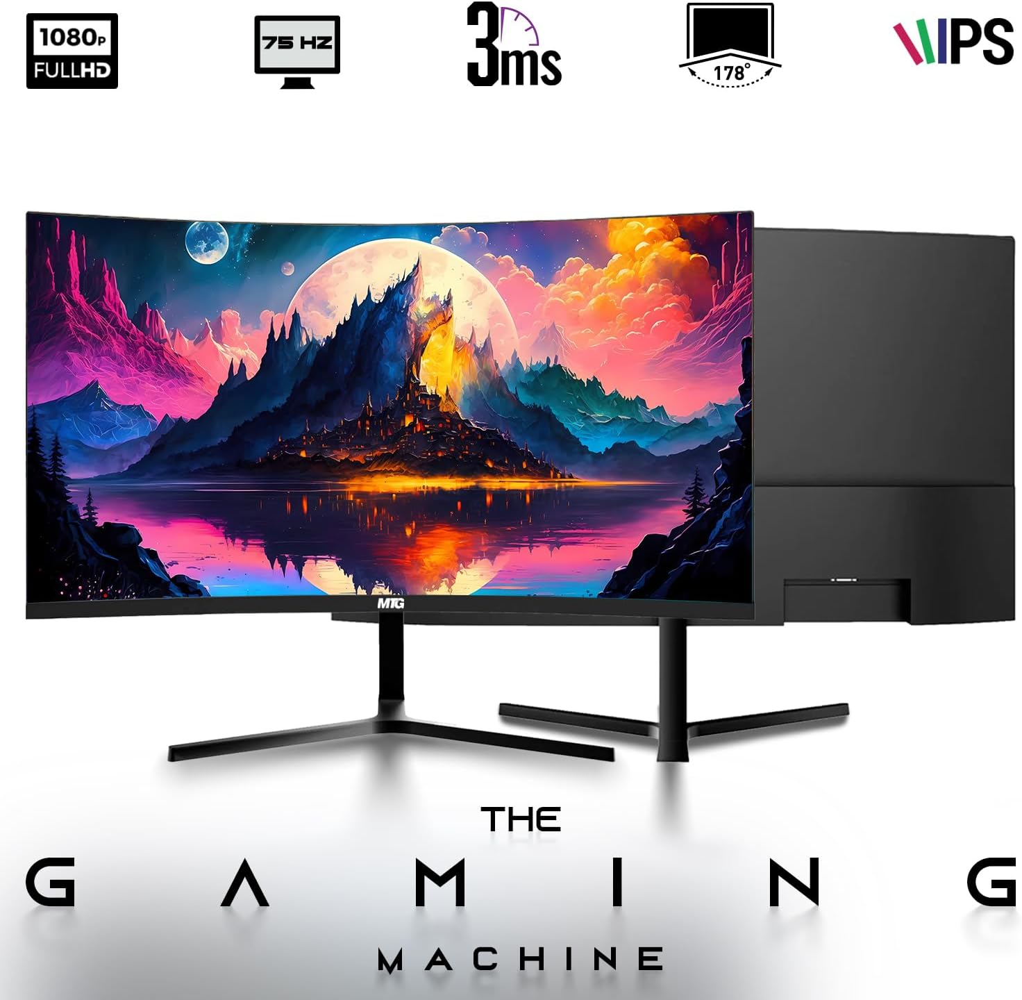Dell Optiplex Tiny Mini Desktop PC, Intel Core i5, 32GB RAM, 1TB SSD with 24 inch Curved Monitor, AI Enabled RGB Keyboard Mouse, RGB Soundbar and Webcam Windows 11 Pro (Renewed)