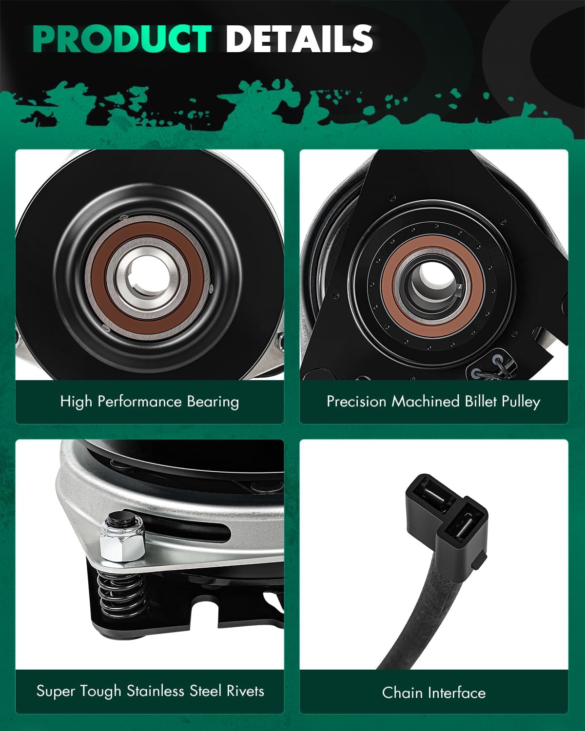 SCITOO Electric Lawnmower, PTO Clutch Fit for Murray 7063304 7063304YP for Snapper 7063304 7063304