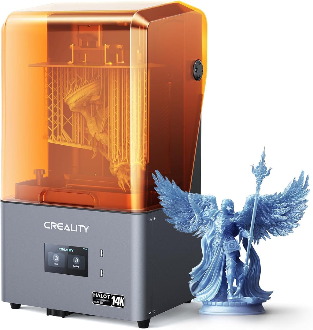Creality Resin 3D Printer Halot Mage S 14K, with 10.1' HD LCD MSLA Mono, 4X High Speed Printing for 150mm/h Speed, UV Resin Photocuring Printer, Large Printing Size 8.78x4.96x9.06 inches