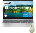 HP 15.6' HD Touchscreen Laptop, Intel Core i5-1235U, 16GB RAM, 512GB PCIe SSD, Webcam, HDMI, Numeric Keypad, Wi-Fi 6, Windows 11 Home, Silver, Bundle with Thunderobot ML101 Wireless Mouse