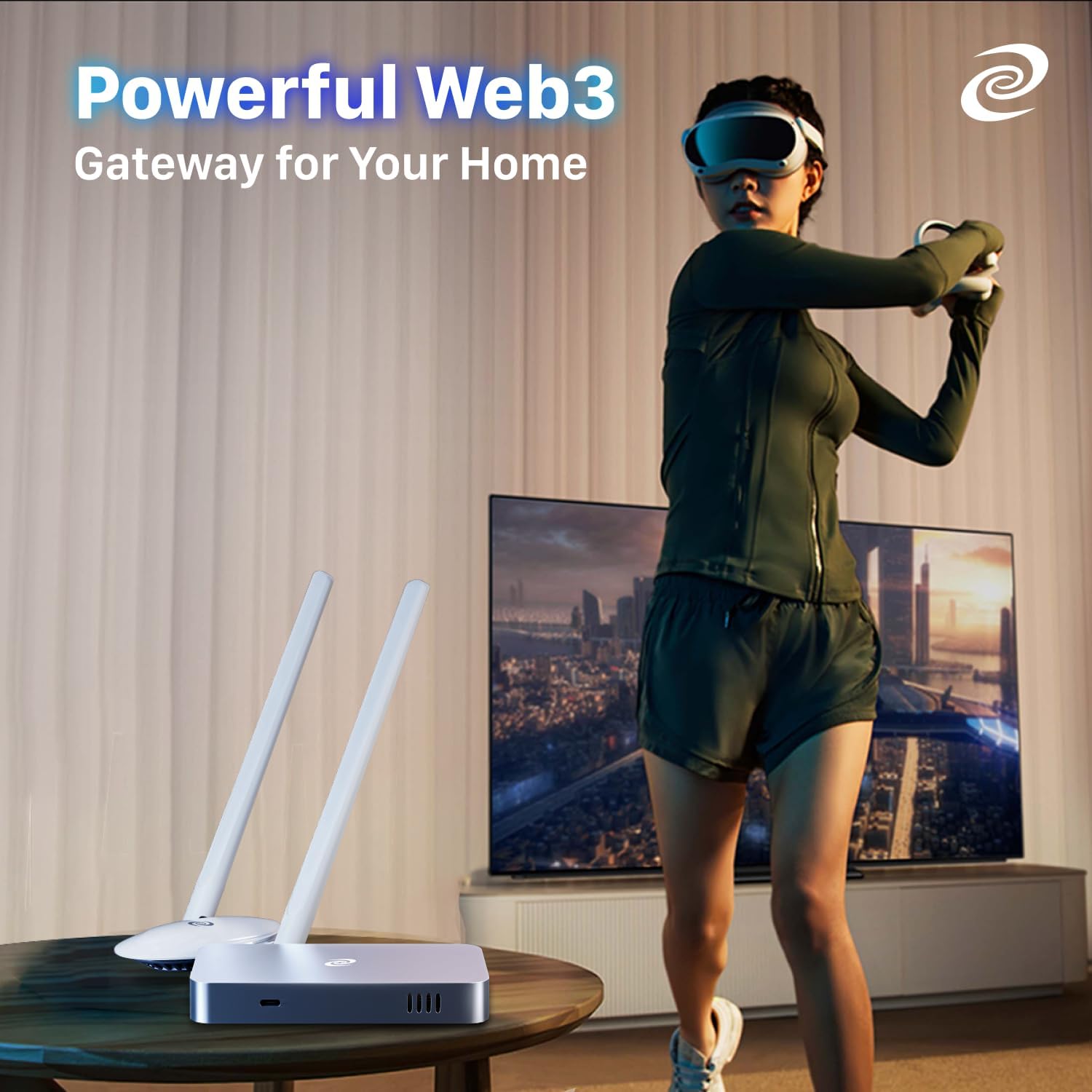 Deeper Connect Mini(2020 Version) DPN Router, 1Gbps ARM64 Quad Core Hardware Gateway with Layer 7 Firewall, Smart Routing, Multi Device Coverage and Lifetime Decentralized Privacy VPN Router