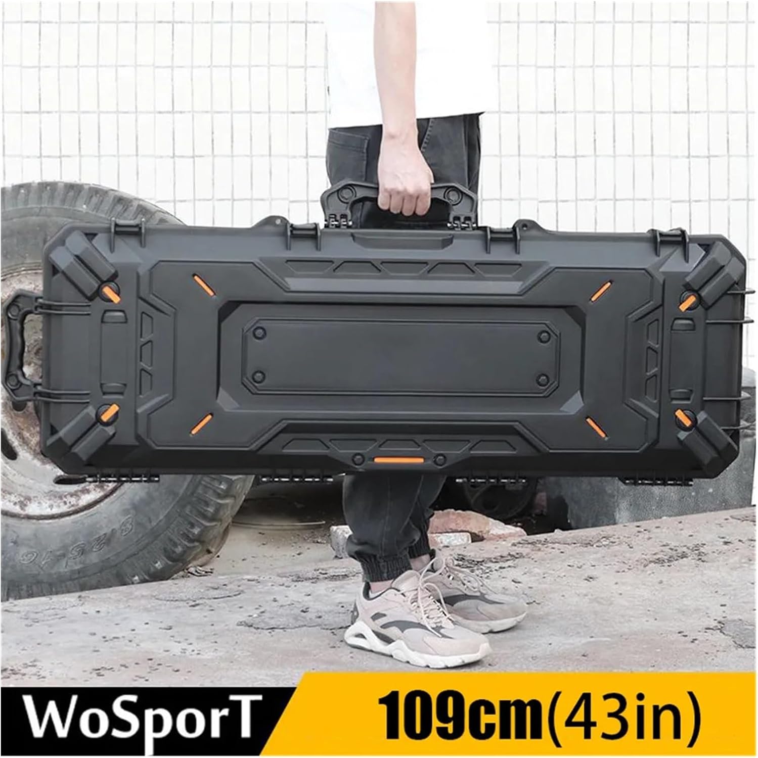Tool Box Professional Box Tool Case Waterproof Big Airsoft Hunting Portable Tool Organiser for Bow Camera Storage (109cm/43inch) Tool Storage
