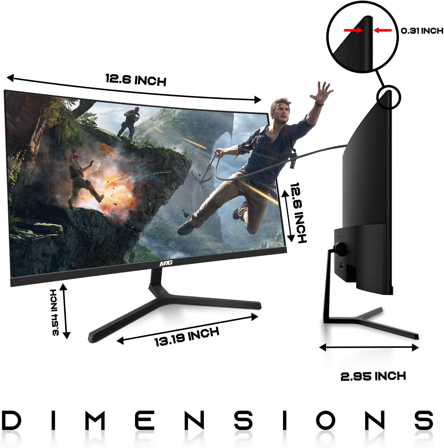 TechMagnet Gaming Desktop PC, Intel i5 4th Gen, Zeus Pro 4, GT 1030 2GB DDR5, 8GB RAM ARGB, 256GB SSD + 1TB HDD, MTG 24 Inch Curved Gaming Monitor, RGB Kit, Windows 11 (Renewed)