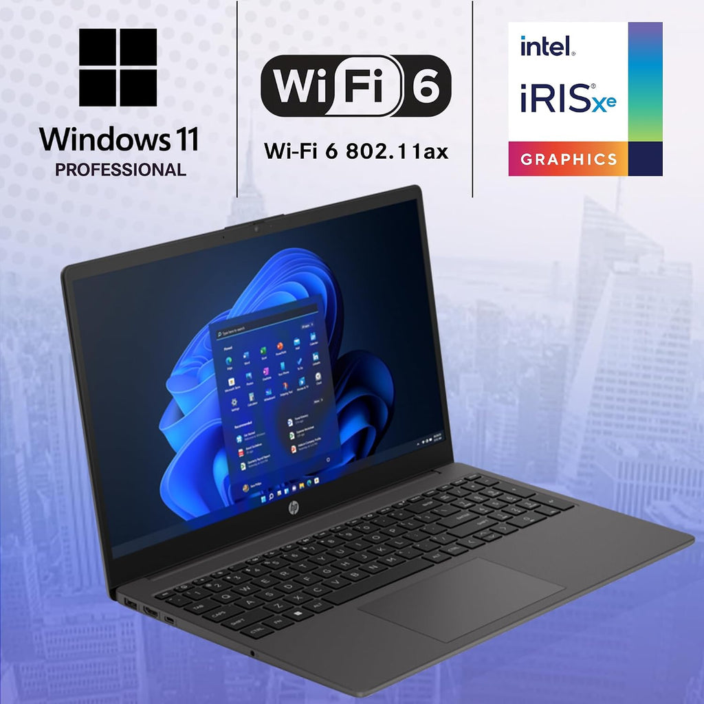 HP 250 255 G10 Business Laptop 15.6' FHD Display, Intel Core i5-1334U (Beats AMD Ryzen 5 7530U) 16GB RAM, 512GB PCIe SSD for Home, Student, Webcam, Numeric Keypad, Windows 11 Pro