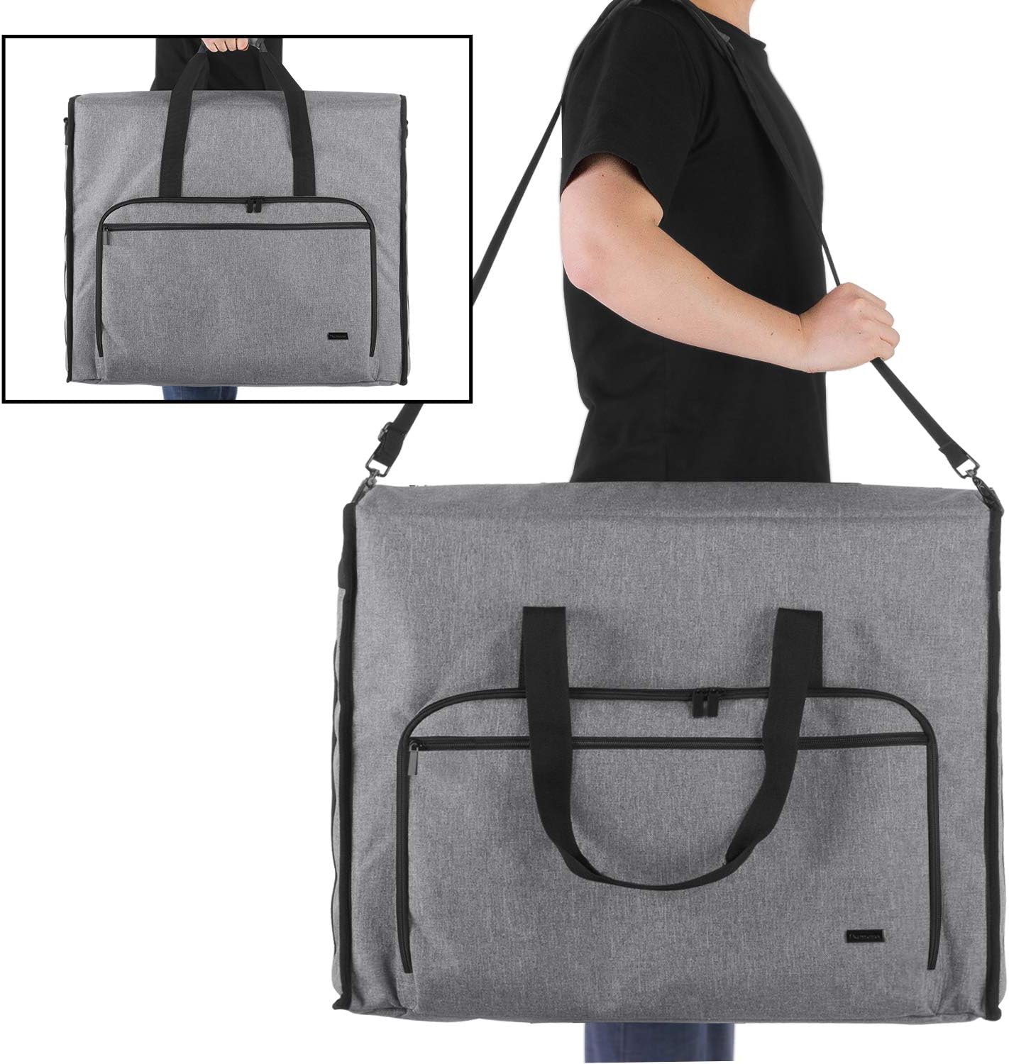 Damero Carrying Tote Bag Compatible with Apple 27' iMac Desktop Computer, Travel Storage Bag for iMac 27-inch and Other Accessories, Gray