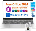 HP 15.6' Business Laptop, HD Touchscreen Display, Intel 6-Core i3-1215U 4.4 GHz, 16GB RAM, 1TB SSD, Long Battery Life, Windows 11 Pro (Renewed)