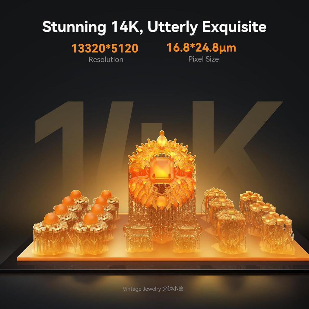 Creality Resin 3D Printer Halot Mage S 14K, with 10.1' HD LCD MSLA Mono, 4X High Speed Printing for 150mm/h Speed, UV Resin Photocuring Printer, Large Printing Size 8.78x4.96x9.06 inches