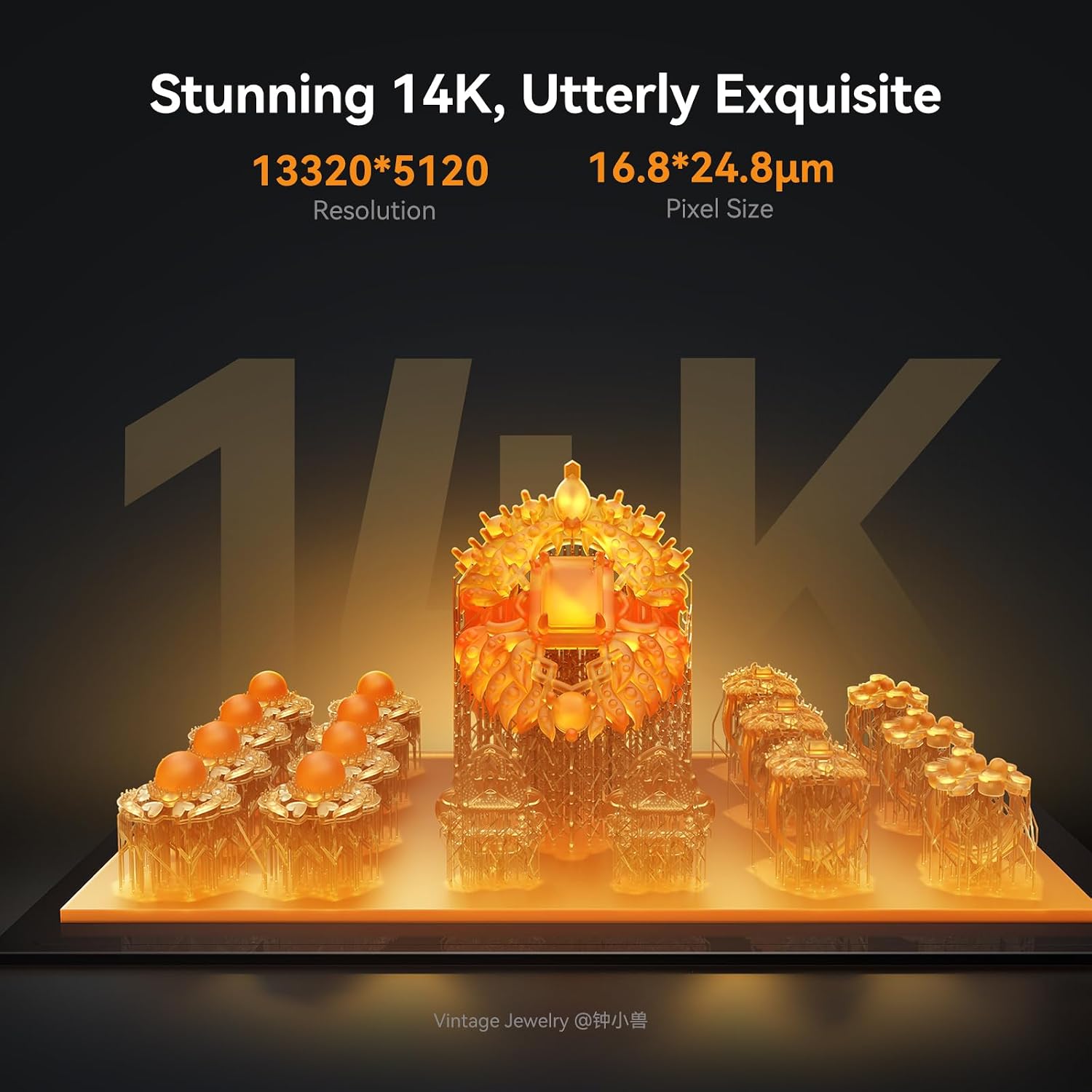 Creality Resin 3D Printer Halot Mage S 14K, with 10.1' HD LCD MSLA Mono, 4X High Speed Printing for 150mm/h Speed, UV Resin Photocuring Printer, Large Printing Size 8.78x4.96x9.06 inches