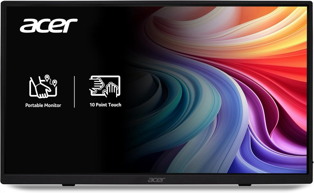 acer Portable Monitor | 15.6' FHD IPS Touch | Adaptive-Sync Support (FreeSync Compatible) | Slim Design | External Monitor for Laptop PC/Mac | 2 x USB 3.1 Type-C Port & Mini HDMI | PM161QT bmiuuux