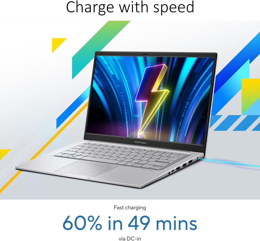 ASUS Vivobook 14 Inch FHD Laptop for Everyday Use | Intel Core 13th Gen 6-Core CPU | 16GB RAM, 256GB SSD | Quiet Blue | Windows 11 | 8HR Battery, FastCharge | Privacy Shutter | Intel UHD Graphics