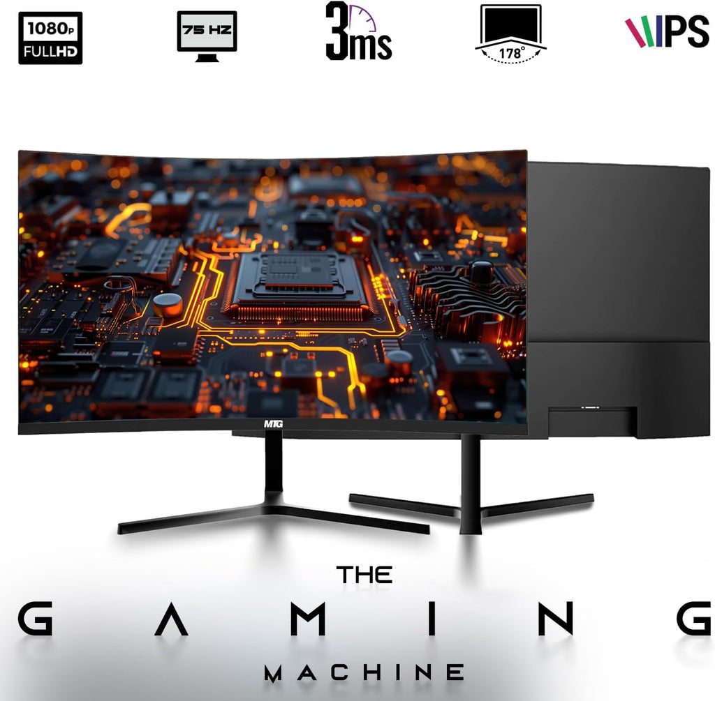Dell Optiplex Tiny Mini Desktop PC, Intel Core i5, 32GB RAM, 1TB SSD with 27 inch Curved Monitor, AI Enabled RGB Keyboard Mouse, RGB Soundbar and Webcam Windows 11 Pro (Renewed)