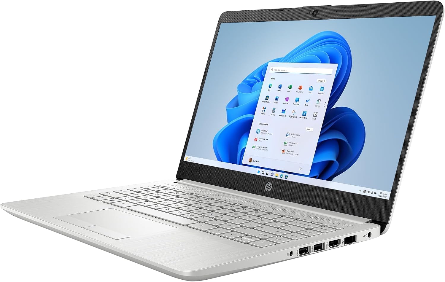 HP 14 inch Windows Laptop Intel Celeron N4120 4GB RAM 64GB eMMC Silver (12-mo. Microsoft 365 Included)