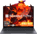 CHUWI Gaming Laptop, AMD Ryzen 5 (Beat i7-1355U), 16GB RAM 512GB SSD, Windows 11 Pro Laptop with Office, 14 Inch IPS 2160 * 1440 Display, Backlit Keyboard, WiFi 6, BT 5.2, HDMI