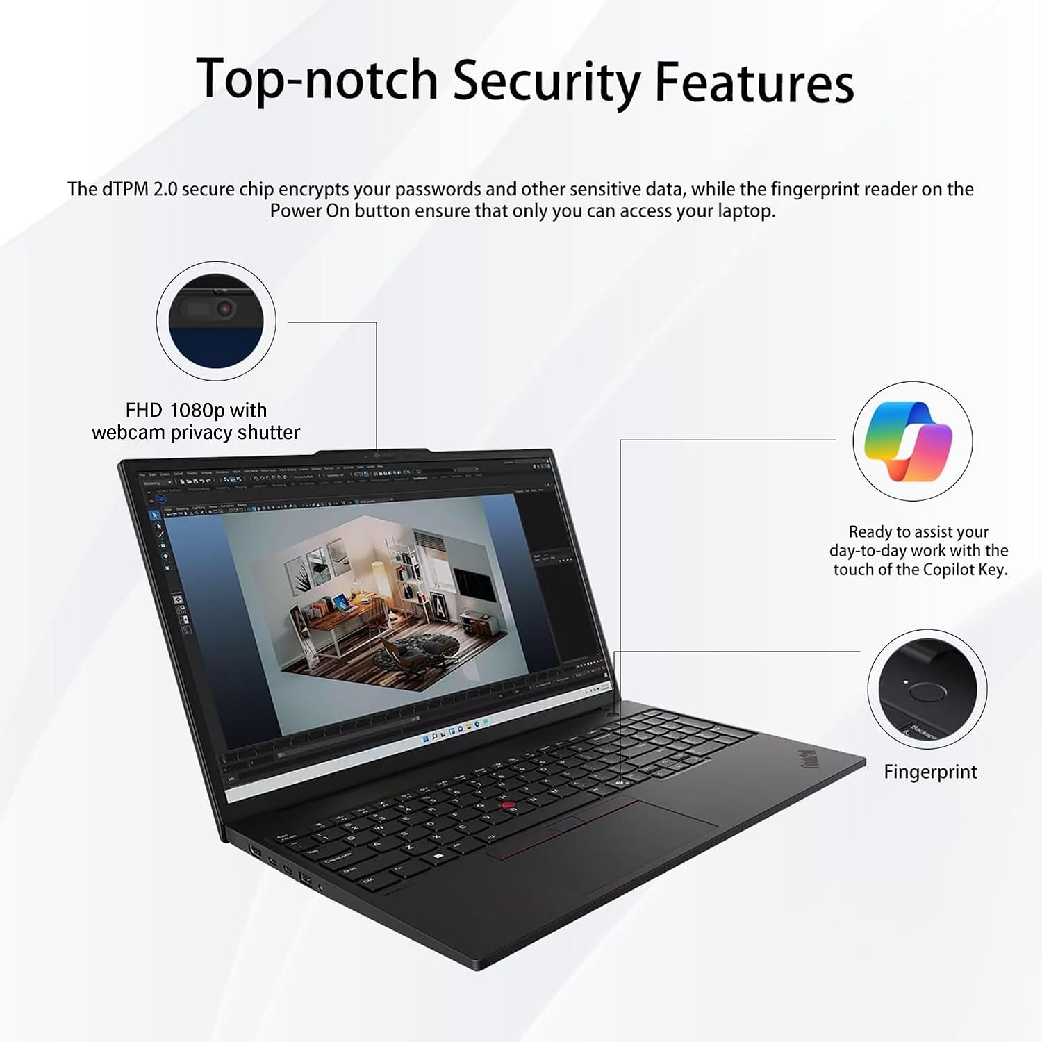 Lenovo ThinkPad E16 Gen 2, 16' FHD+ Touchscreen AI Business Laptop, AMD Ryzen 7 7735U, 32GB DDR5 RAM, 1TB SSD, Fingerprint, Backlit Keyboard, Webcam, Wi-Fi 6E, HDMI, Windows 11 Pro, Black