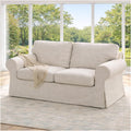 Heavy Duty UPPLAND (Not EKTORP) Sofa Cover Replacement Compatible with IKEA UPPLAND 3 Seat Sofa, Loveseat, Armchair, Sectional Corner, or Footstool Slipcover Only (Uppland 2 Polyester Beige)