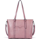 BOSTANTEN Leather Laptop Bag Work Tote for Women Shoulder Handbag Briefcase 15.6 inch Satchel Computer Bag