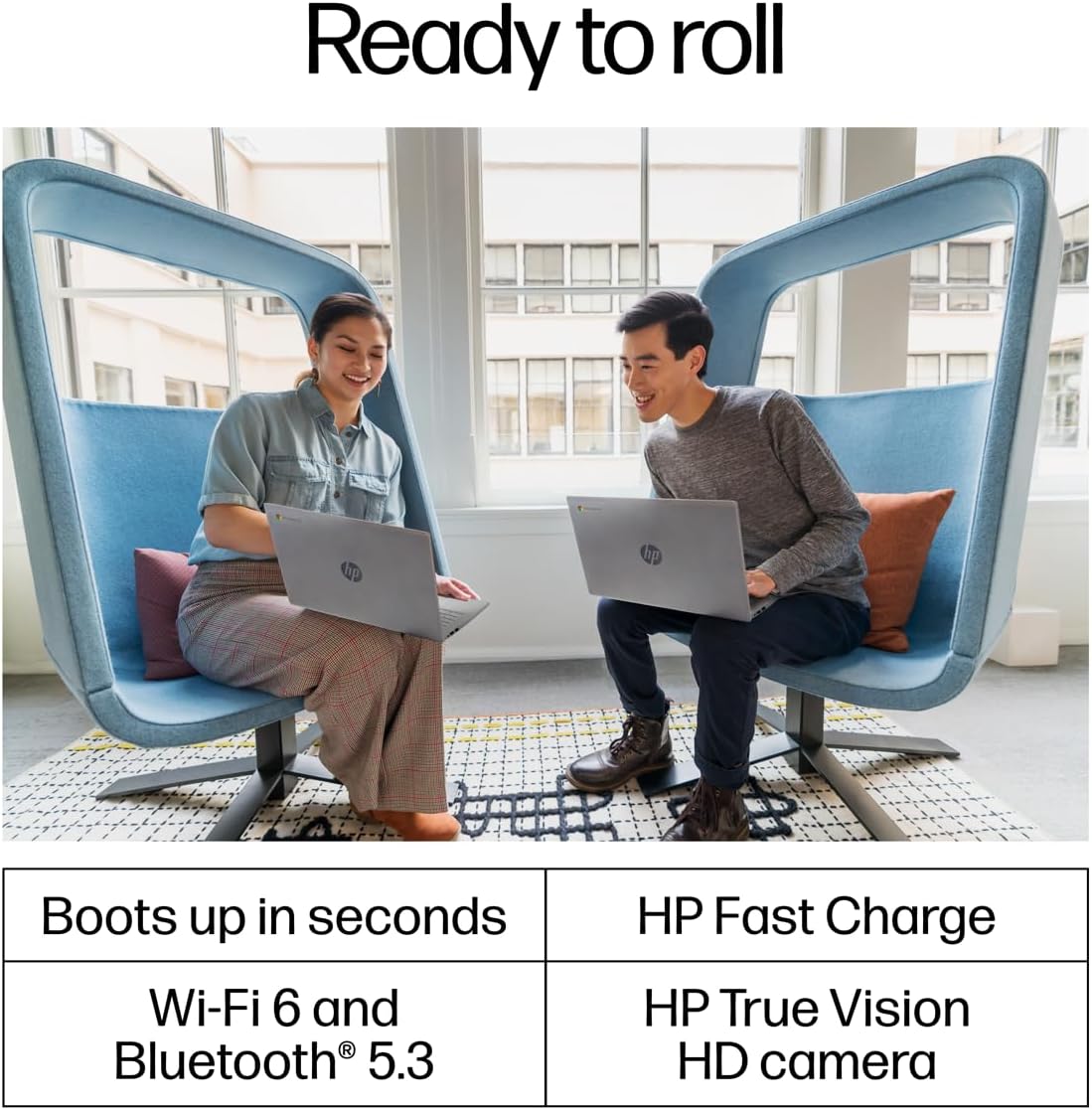 HP Chromebook 14 Laptop (14' Anti-Glare, Intel Celeron N4500, 4GB RAM, 192GB Storage (64GB + 128GB SD)) for Home & Student, Lightweight, Fast Charge, 10-Hr Battery Life, IST HUB, Wi-Fi 6, Chrome OS