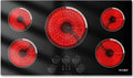Upgraded 36 Inch Electric Cooktop 5 Burners - Powerful 9200W Built-in(34.25'x19.3') Electrical Stove, Electric Cook Top 30 In Knob Control, 99 Minutes Timer, Safety Lock, 220-240V Hard Wired