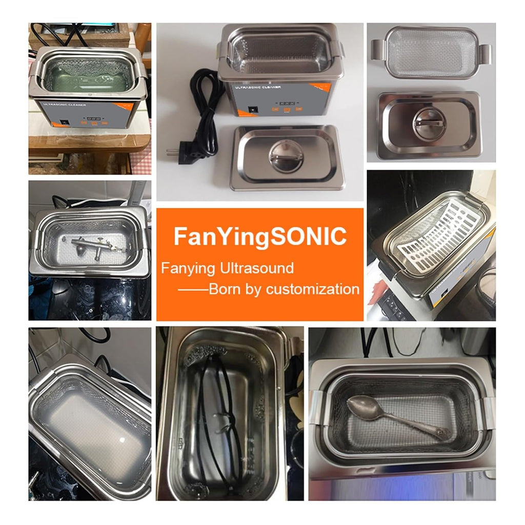 Ultrasonic Cleaners, 800ml Ultra Cleaner Digital Time 35W Washing Jewelry Necklace Glasses Watch Brush Ultrasound Washer Machine