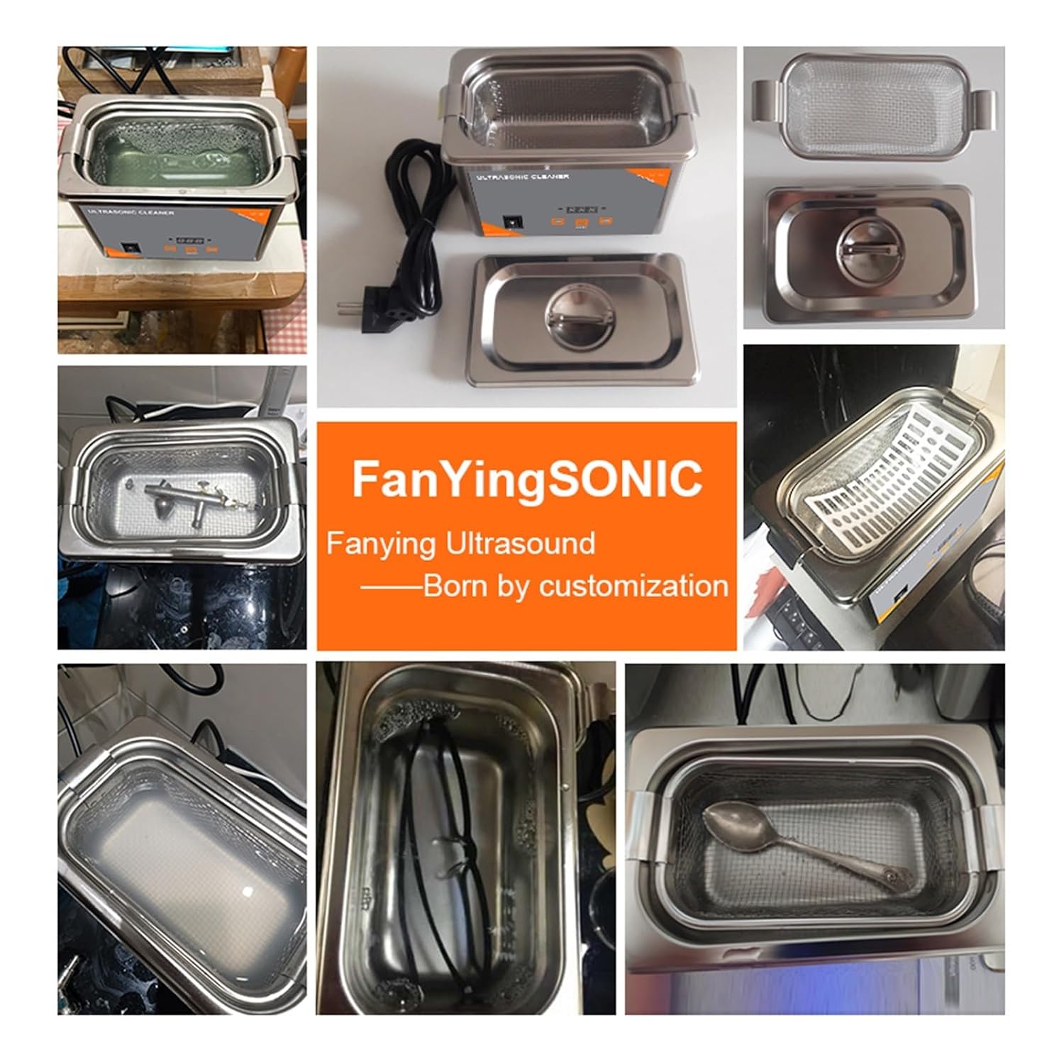 Ultrasonic Cleaners, 800ml Ultra Cleaner Digital Time 35W Washing Jewelry Necklace Glasses Watch Brush Ultrasound Washer Machine