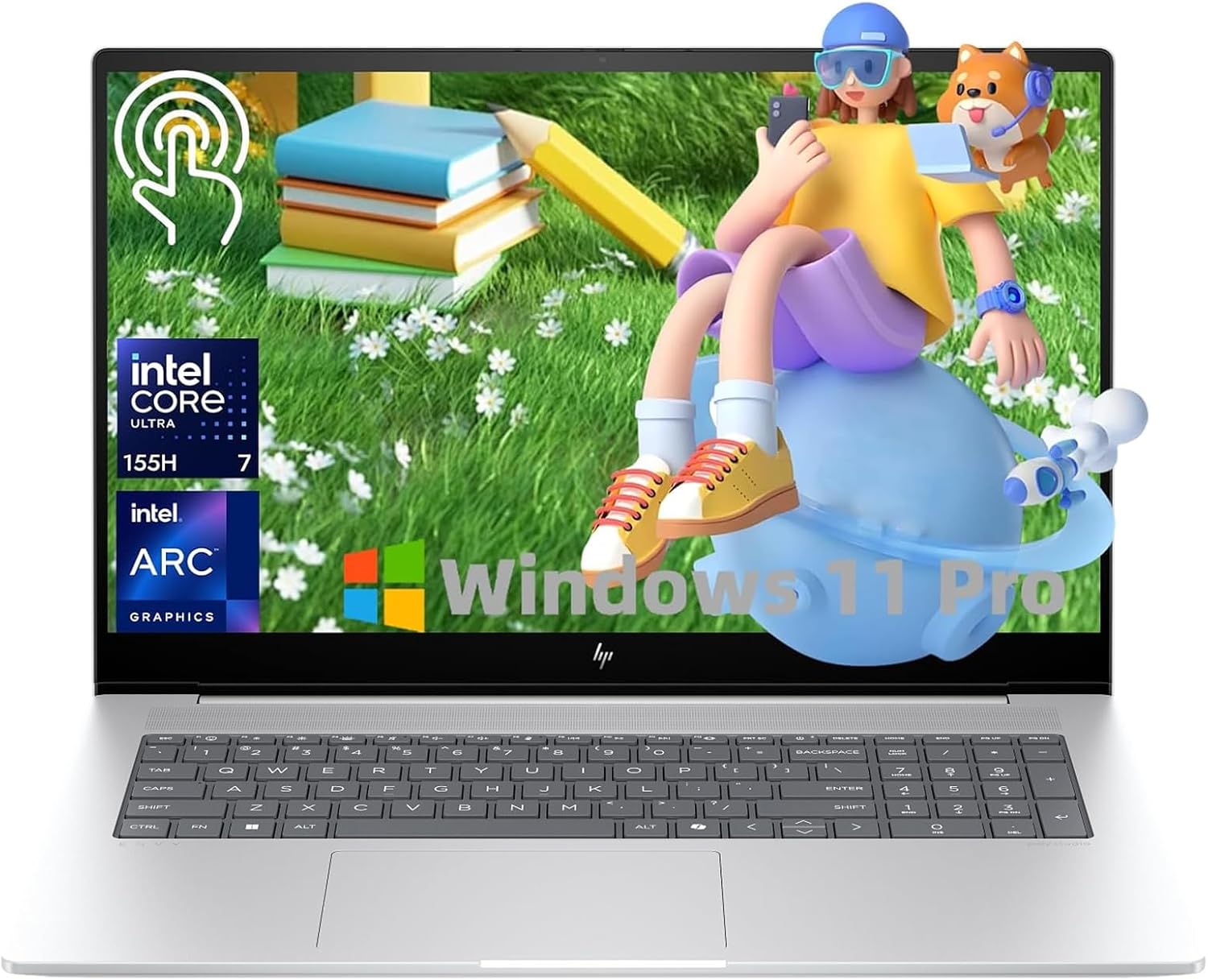 HP Envy 17.3' Touchscreen Laptop Computer - 16GB RAM | 1TB SSD, Intel Core Ultra 7 155H Processor(10Core), 16:10 FHD Display, Wi-Fi 7, Backlit KB, Numeric Keypad, Win 11 Pro for Business, Student