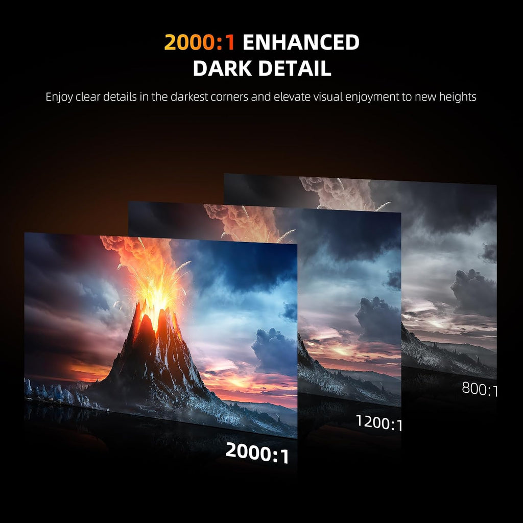 UPERFECT Portable Monitor 4K 23.8' QLED| 400 Nits 24' Large Monitor | 3840 * 2160 UHD 100% DCI-P3 | 1MS FreeSync | USB-C & HDMI | VESA & Stand | Second Screen for Computer, Mini PC, Game Consoles