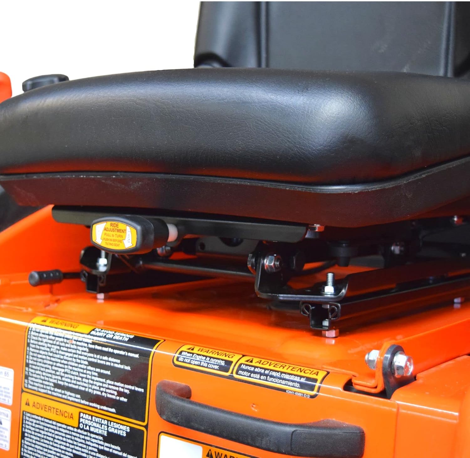 TRAC SEATS® Made in USA Seat Suspension Kit for Zero Turn Lawn Mower Tractor, Skid Steer, Forklift - Fits John Deere, Hustler, Exmark, Kubota, & More - Universal, Adjustable Seat Base, Heavy-Duty