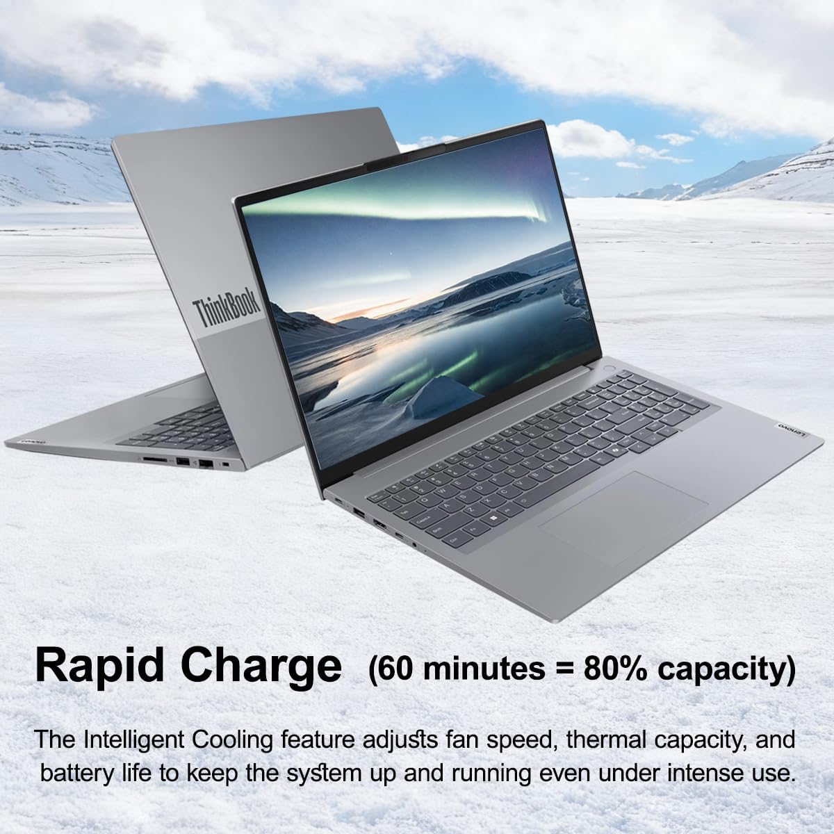 Lenovo ThinkBook 16 Gen 7 Business Laptop (16' FHD+ Anti-Glare, AMD Ryzen 5 7533HS (> Intel i7-1255U), 16GB DDR5 RAM, 512GB SSD), Fingerprint Reader, Webcam, Ethernet, Wi-Fi 6, Win 11 Pro w/ Copilot