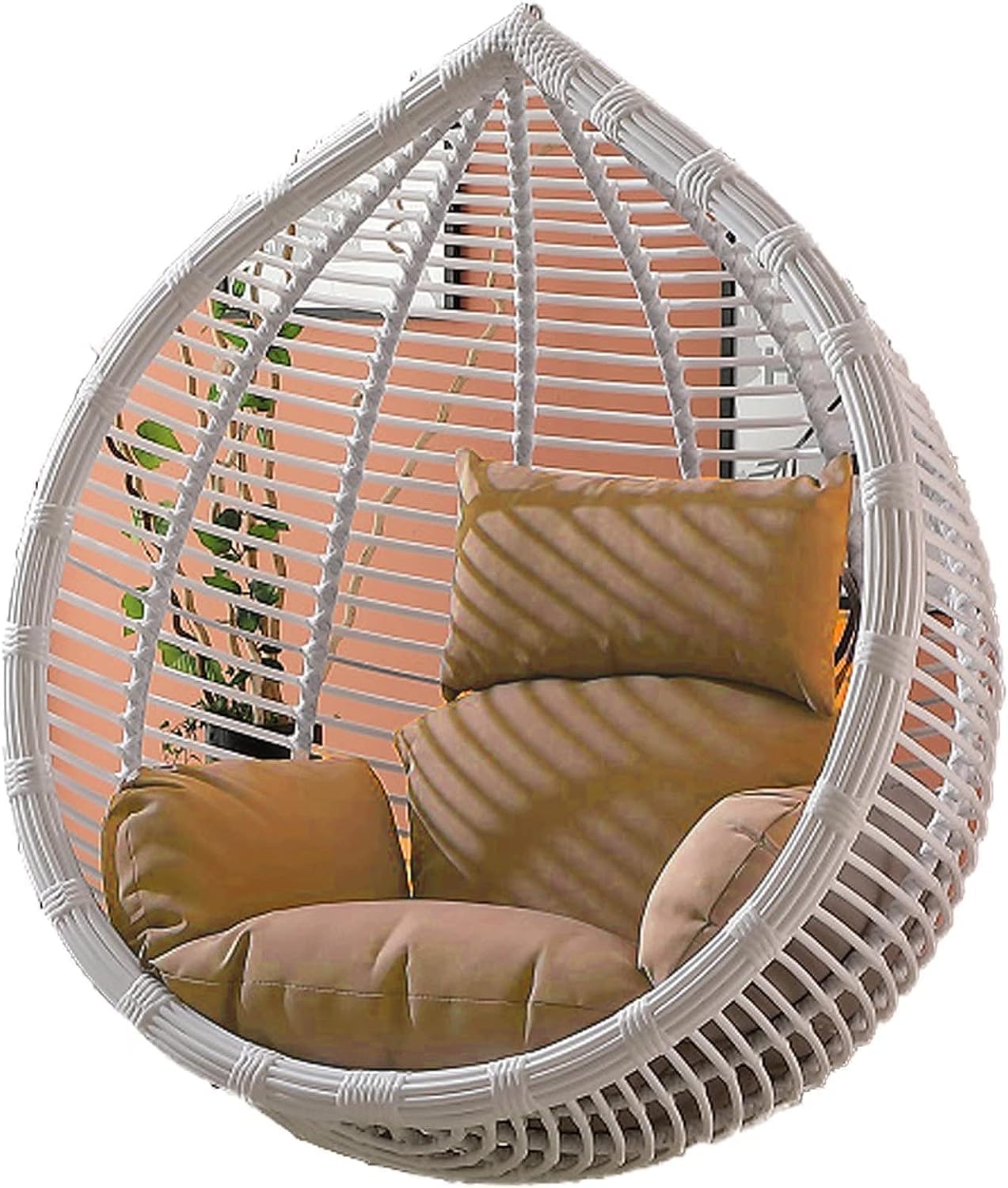 Hanging Basket Chair Cushions, Egg Chair Cushion ， Egg Chair Replacement Cushion, Hanging Swing Cushions for Outdoor Furniture, Hammock Chair Cushion Replacement, Waterproof and Sun-Resistant Egg Chai