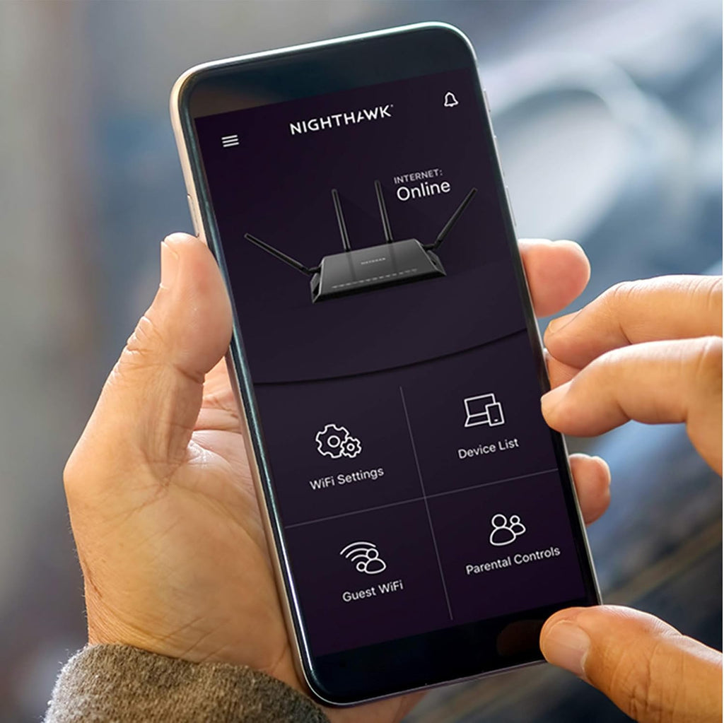 NETGEAR Nighthawk X10 Smart WiFi Router (R9000) - AD7200 Wireless Speed (up to 7200 Mbps) for 60Ghz WiFi Devices | Up to 2500 sq ft Coverage | 6 x 1G Ethernet, 1 x 10G SFP+, and 2 USB Ports