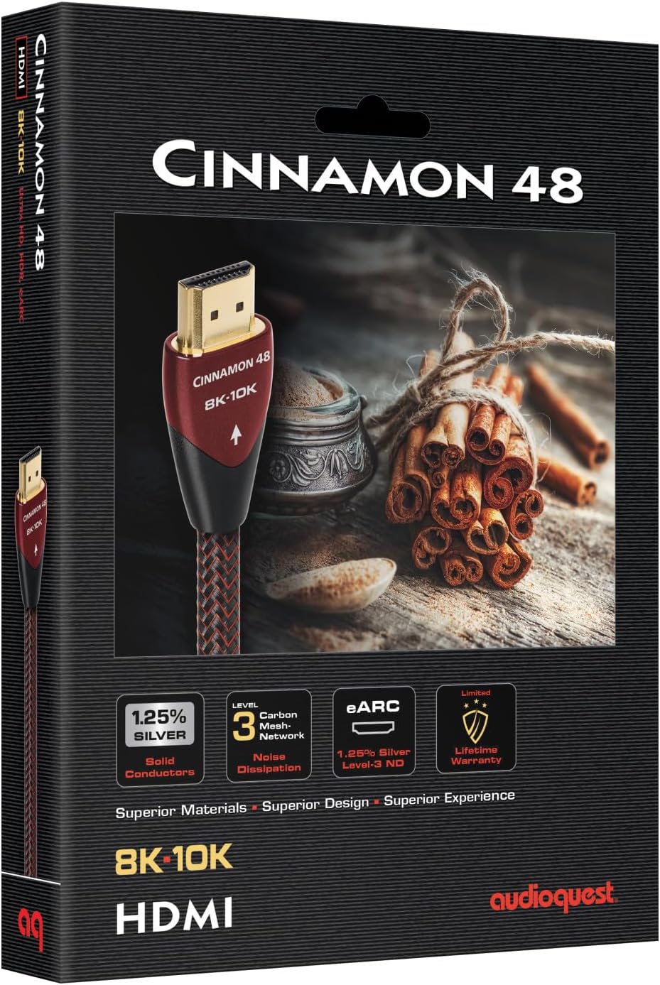 Samsung QN85QN70FAFXZA 85 Inch Neo QLED 4K Smart TV with an AudioQuest Cinnamon 48 1.5M 8K-10K 48Gbps HDMI Digital Cable (2025)