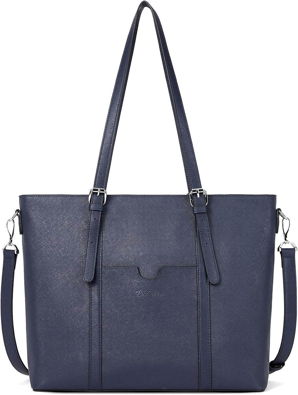 BOSTANTEN Leather Laptop Bag Work Tote for Women Shoulder Handbag Briefcase 15.6 inch Satchel Computer Bag
