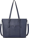 BOSTANTEN Leather Laptop Bag Work Tote for Women Shoulder Handbag Briefcase 15.6 inch Satchel Computer Bag