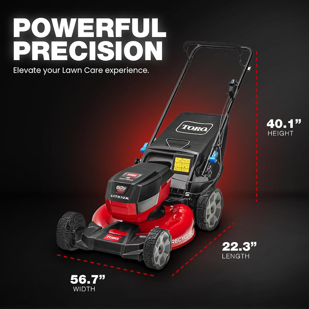 Toro 60V MAX* 21 in. Recycler® Push Lawn Mower - Battery/Charger Not Included