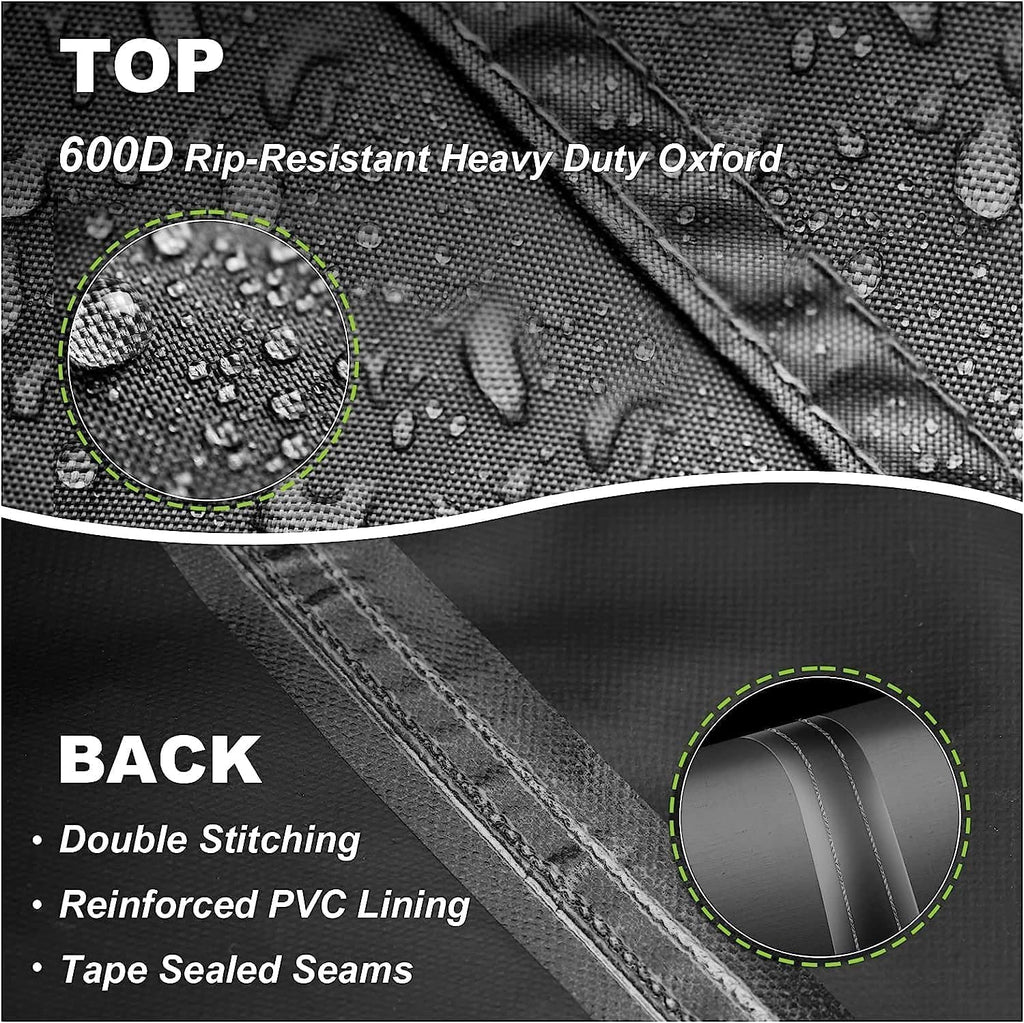Tractor Cover Waterproof Compatible with Kubota,John Deere,Mahindra, Bobcat,Compact Utility Tractor Cowling Cover Heavy Duty Tractor Accessories Large (X-Large Cover)