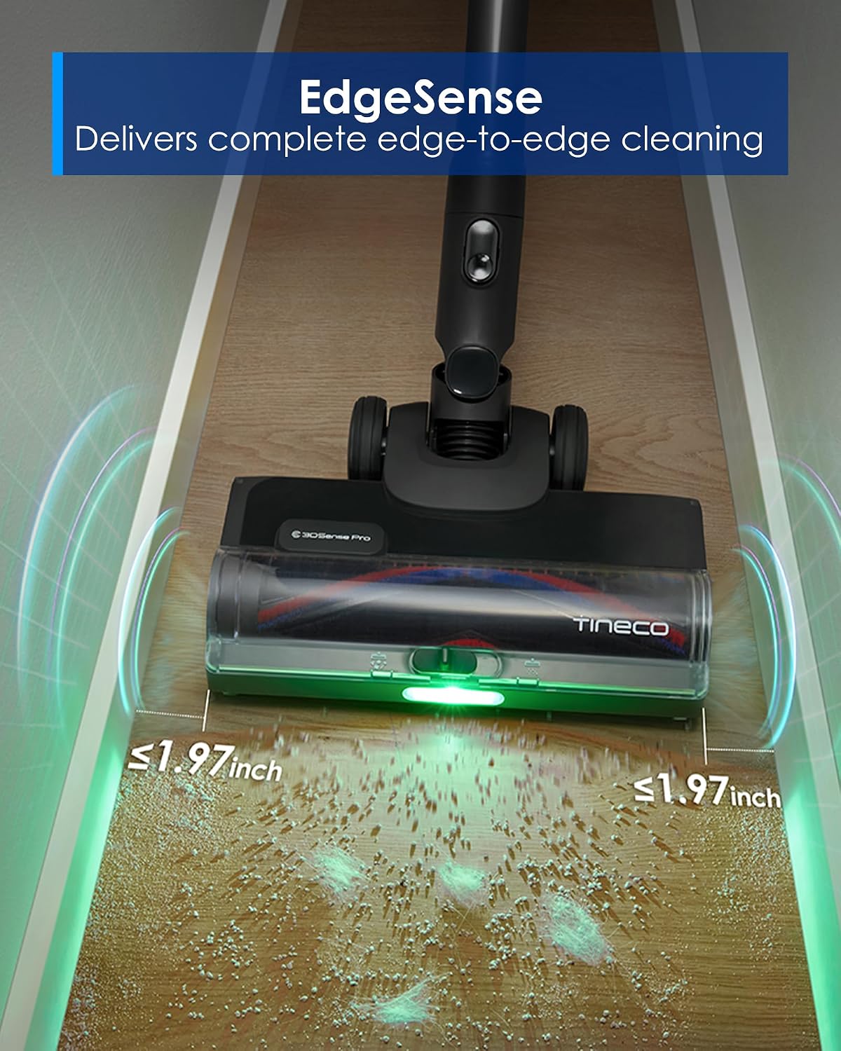 Tineco Pure ONE S70 Cordless Vacuum Cleaner, 200AW Powerful Suction, Up to 95min Runtime, Zero Tangle Brush,180° Foldable Tube, Stick Vacuum Cleaner for Pet Hair, Carpet & Hard Floor (Gray)