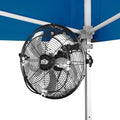 E-Z UP 14' Misting Fan Portable, Lowers Temperatures by 30° in Spaces Up to 150 Sq Ft, 180° Swivel Mechanism, Perfect for Outdoors. Mounts on compatible Canopy/Shelter (CANOPY/SHELTER NOT INCLUDED)