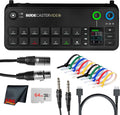 RODE RODECaster Video All-in-One Production Console | Integrated Audio & Video Mixer with Multi-Camera Switching, Touchscreen & USB-C Interface + 64GB Memory Card + XLR Cable + HDMI Cable + More