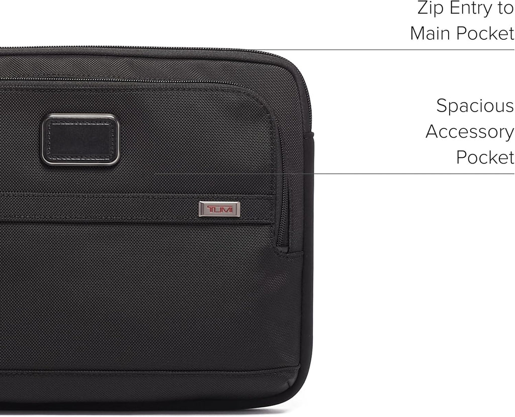 TUMI - Alpha Laptop Cover - Protective Computer Case for Business & Travel - Durable Computer Sleeve -Medium, Fits Up to 13' Laptop, Black