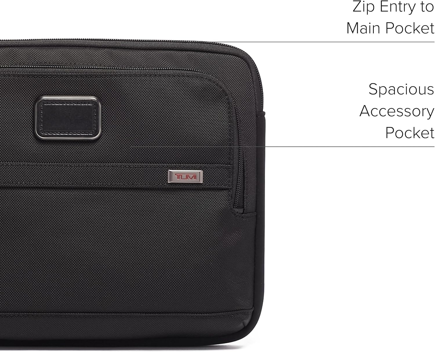 TUMI - Alpha Laptop Cover - Protective Computer Case for Business & Travel - Durable Computer Sleeve -Medium, Fits Up to 13' Laptop, Black