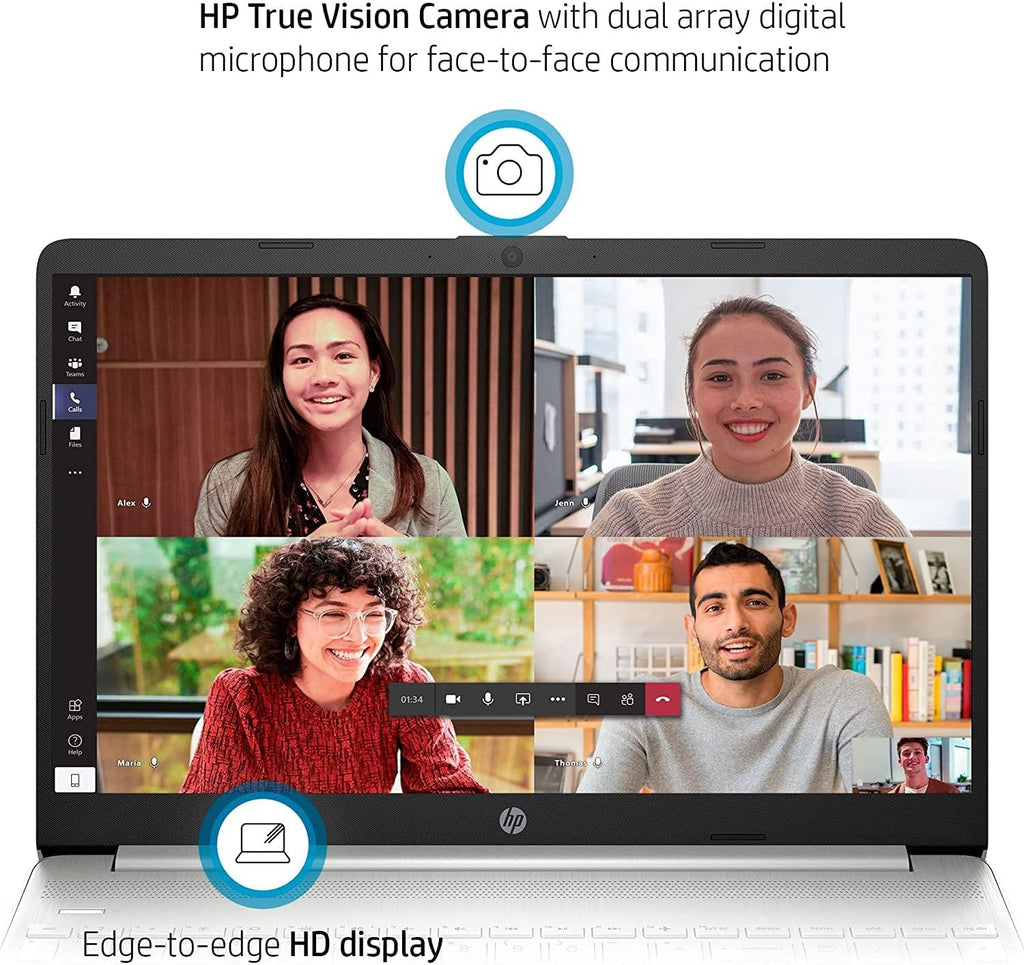 HP 15.6' Laptop, Intel Core i5-1135G7 Processor, Intel Iris Xe Graphics, 15.6' FHD Anti-Glare Display, Online Meeting Ready, HDMI, Wi-Fi and Bluetooth, Windows 11 Home(16GB RAM | 1TB SSD)