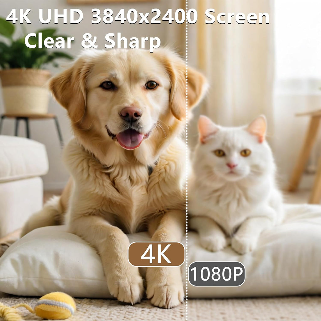16' 4K Portable Monitor UHD 3840×2400 16:10 400 Nits Gaming Display,IPS HDR External Second Screen,Vertical Monitor for Laptop/Mac/PC/PS5/Xbox with Speakers Stand,VESA Compatible