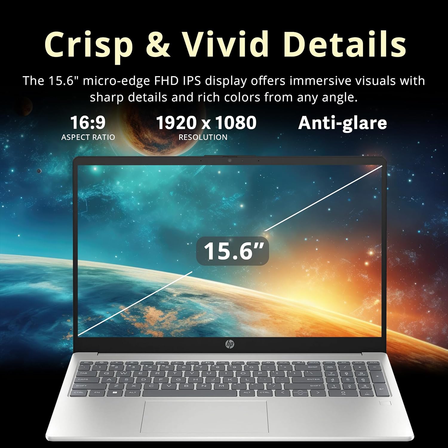 HP 15.6' HD Business Laptop, Intel Core i3 N305, 8GB RAM, 1.12TB Storage (128GB SSD+1TB Docking Station Set), Intel UHD Graphics, Copilot AI, HD Camera, Wi-Fi 6, Win 11, Silver